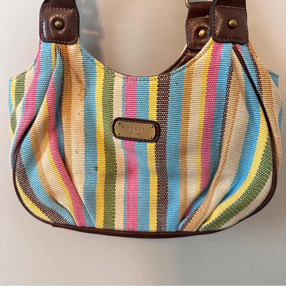 Free Rosetti multicolored striped purse